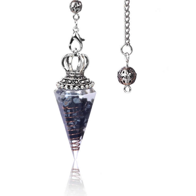 Wholesale Crystal Gravel Resin Pendulum